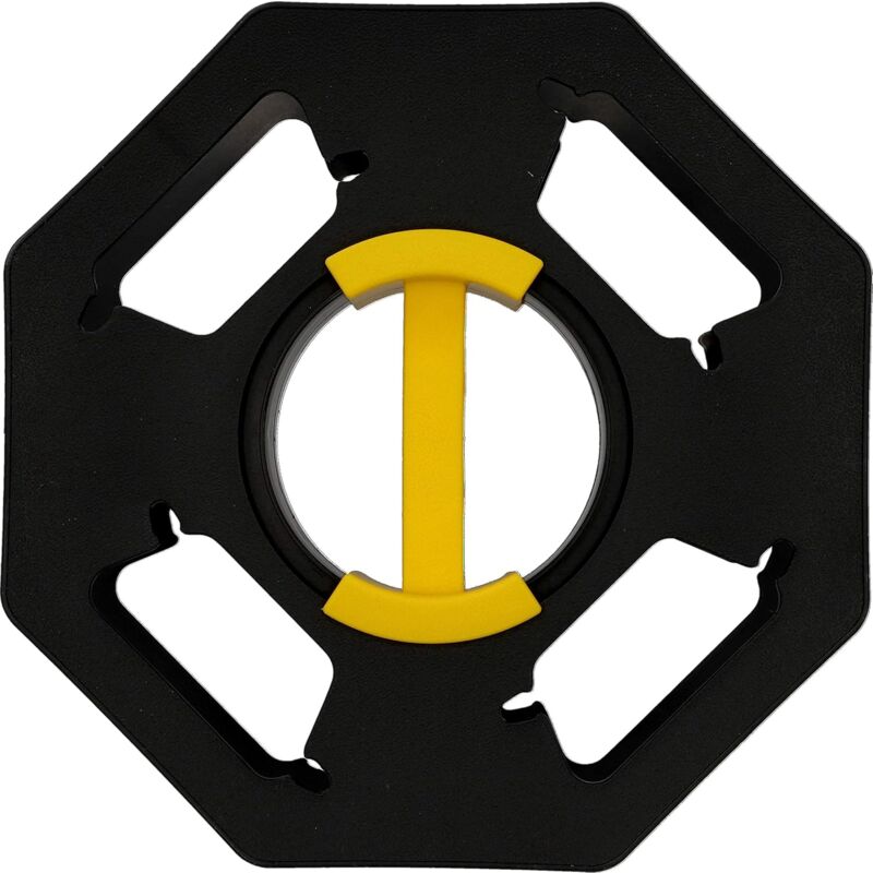 Caravan Cable Reel, Manual, Empty, For Camping And Household, Up To 25 M Of Cable, Plastic, Black And Yellow โ image 3