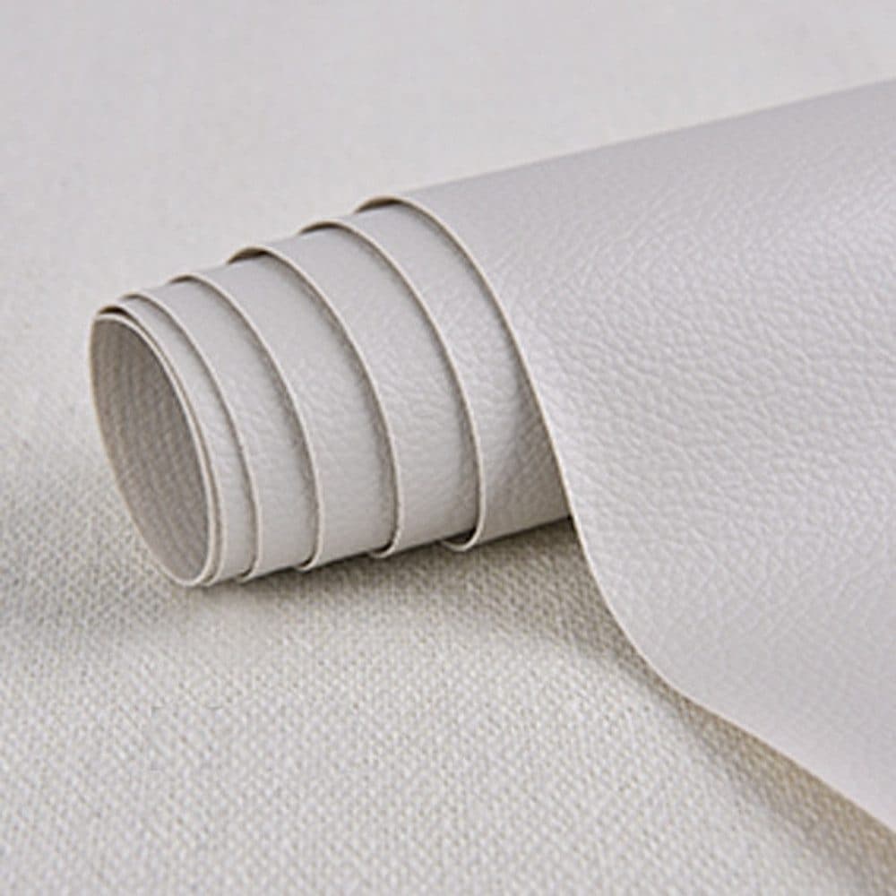 50 cm x 137 cm Self-adhesive Repair Patch for Leather Furniture, Light Gray, Compatible with Artificial Leather Fix Dekor — image 5