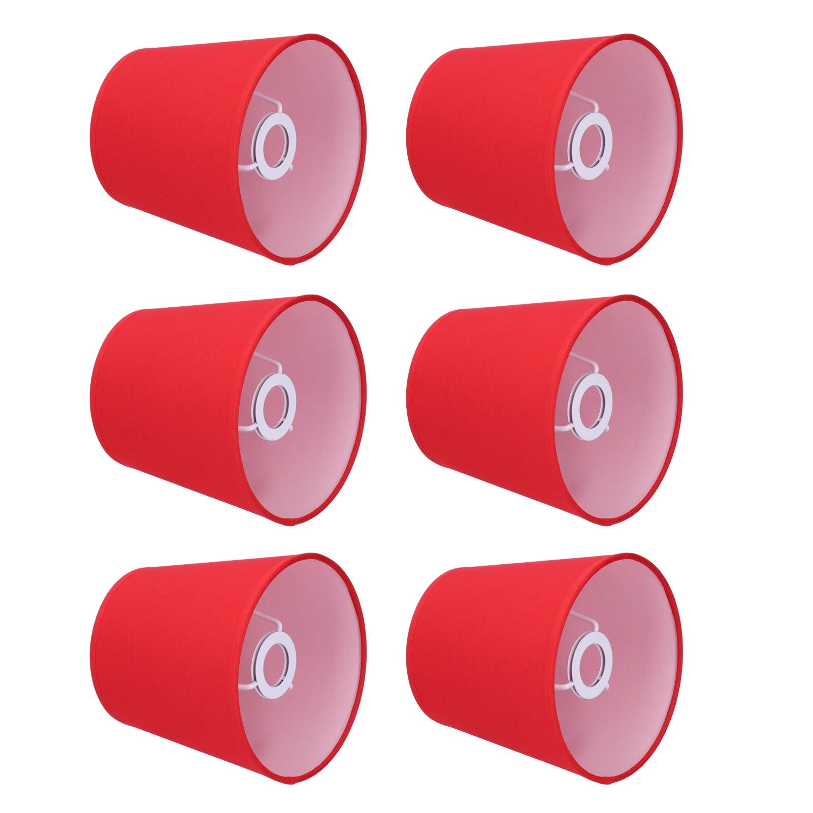 6Pcs Lampshade Modern Simple Cloth Art Inner Film Pendant Wall Light Shade Cover for Lamps E14 — image 4