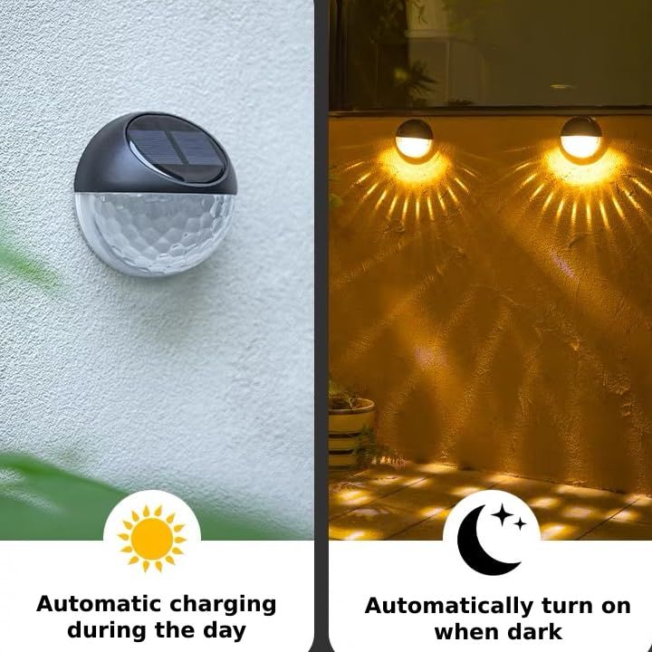 Solar Fence Lights Outdoor Deck Lights Solar Wall Lights Outdoor Waterproof Led Solar Stairway Lights Outdoor Yard Lights — image 5