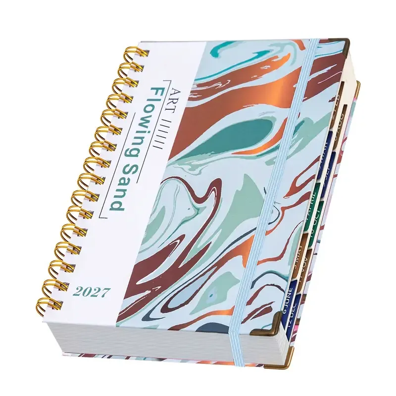 2027 A5 Hardcover Daily Planner | Daily Planning + Self-Discipline Tracking + Time Management – Essential for Boosting Productivity(Pink blue star river sand — image 6