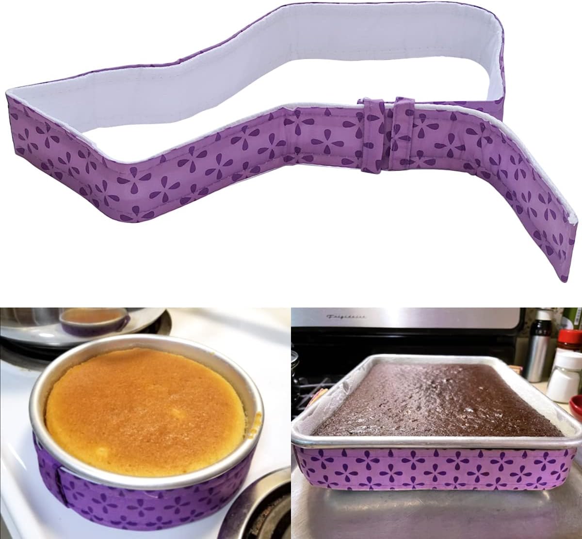 2 Piece Bake Even Cake Strips, Cake Pan Dampen Strips, Cake Pan Strips for Evenly Baked Cakes โ image 6