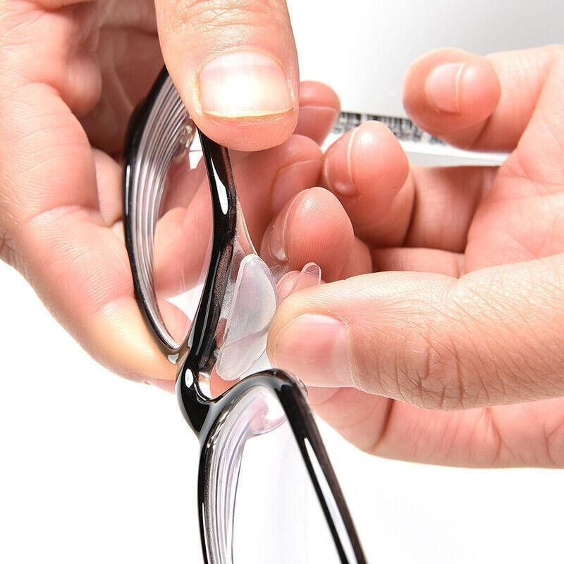 Silicone Anti-Slip Stick On Nose Pads for Eyeglass Sunglasses Glasses Clear - 1.8mm โ image 6