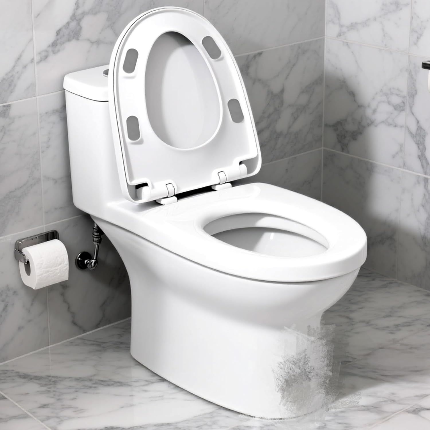 4PCS Toilet Seat Bumpers,Universal Buffer Toilet Lid Bumpers for Families, Hotels, Hospitals, School Toilet Seats โ image 2