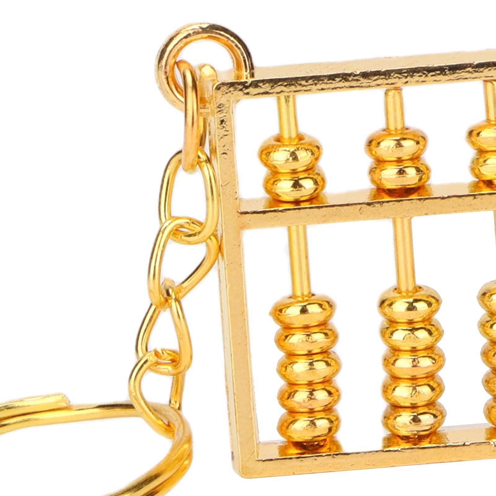 Abacus Keychain Golden Chinese Abacus KeyPendant Lucky Hangbag Charm Feng Shui Hanging Ornament firm and sturdy — image 5