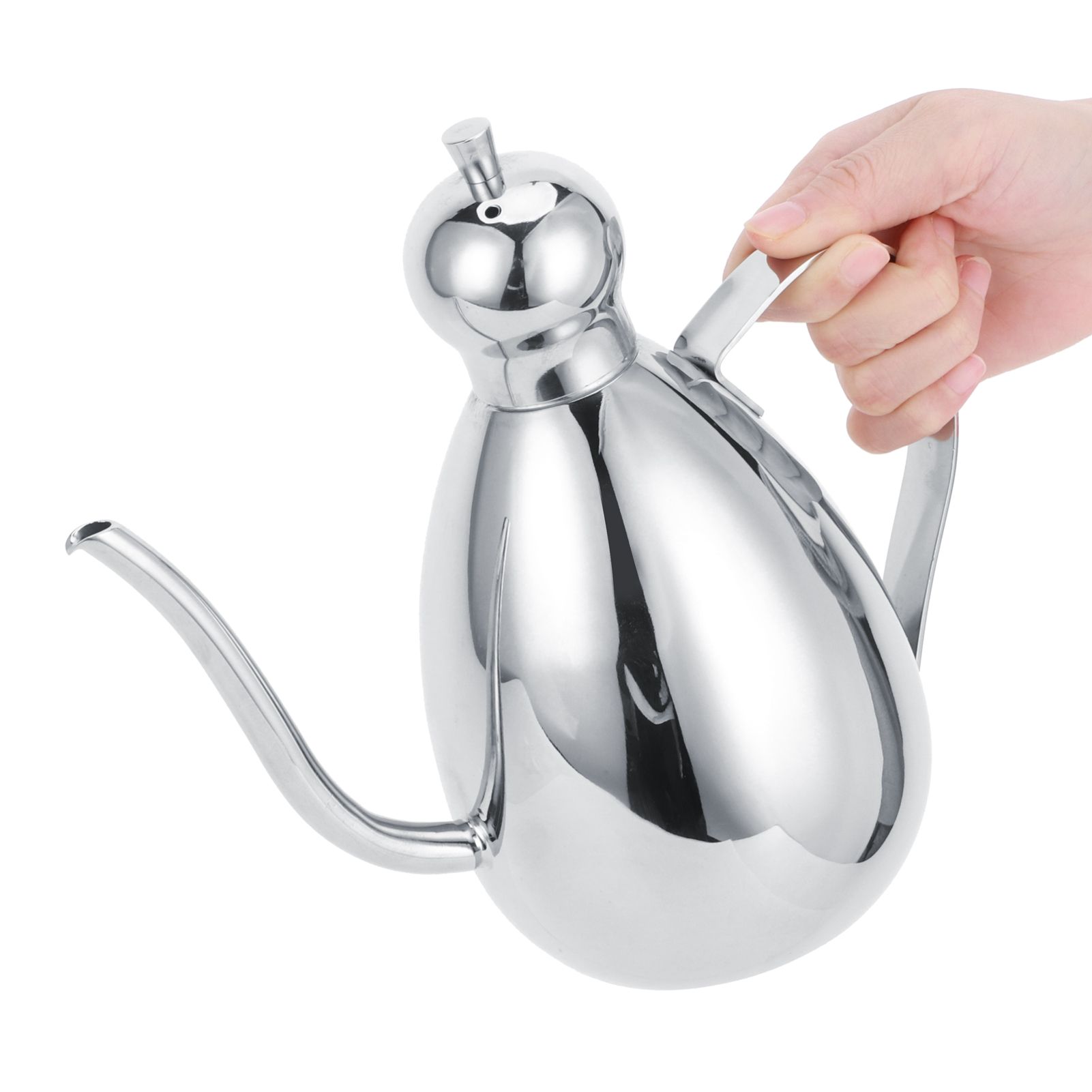 1L Oil Dispenser 304 Stainless Steel Oil Bottle Vinegar Pot Home Kitchen Storage Container — image 6