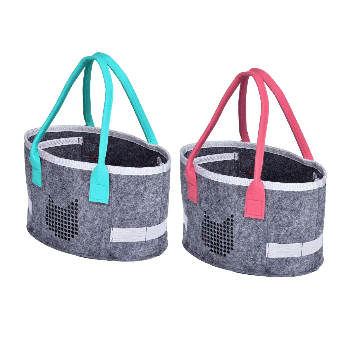 2pcs Doll Storage Organization Bag Felt Handbag Toy Organizer Storage — image 2