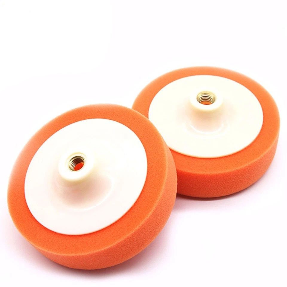 4PC 7" 180mm Car Polisher Foam Sponge Wheel Buffing Pad Polishing Replacing Pad M14 — image 3