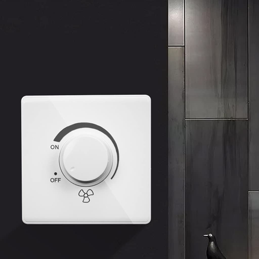 86 Type Ceiling Fan Adjustment Stepless Speed Controller Wall Switch 220V 10A Dimmer Light Switch Lighting Control โ image 3