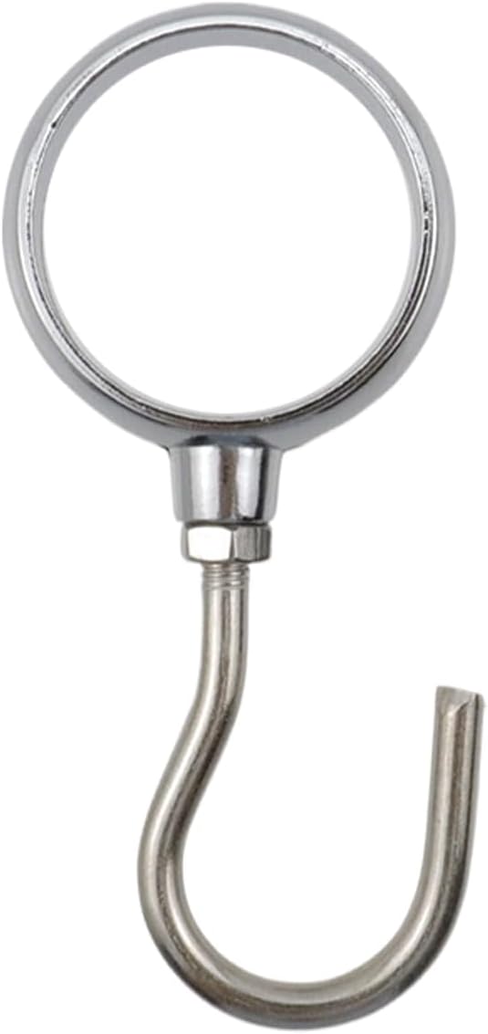 Stainless Steel Closet Rod Hook Robe Tube Hook Wardrobe Hooks for Hanging, Fit for32mm/1.26" Dia Rod -10pcs โ image 3