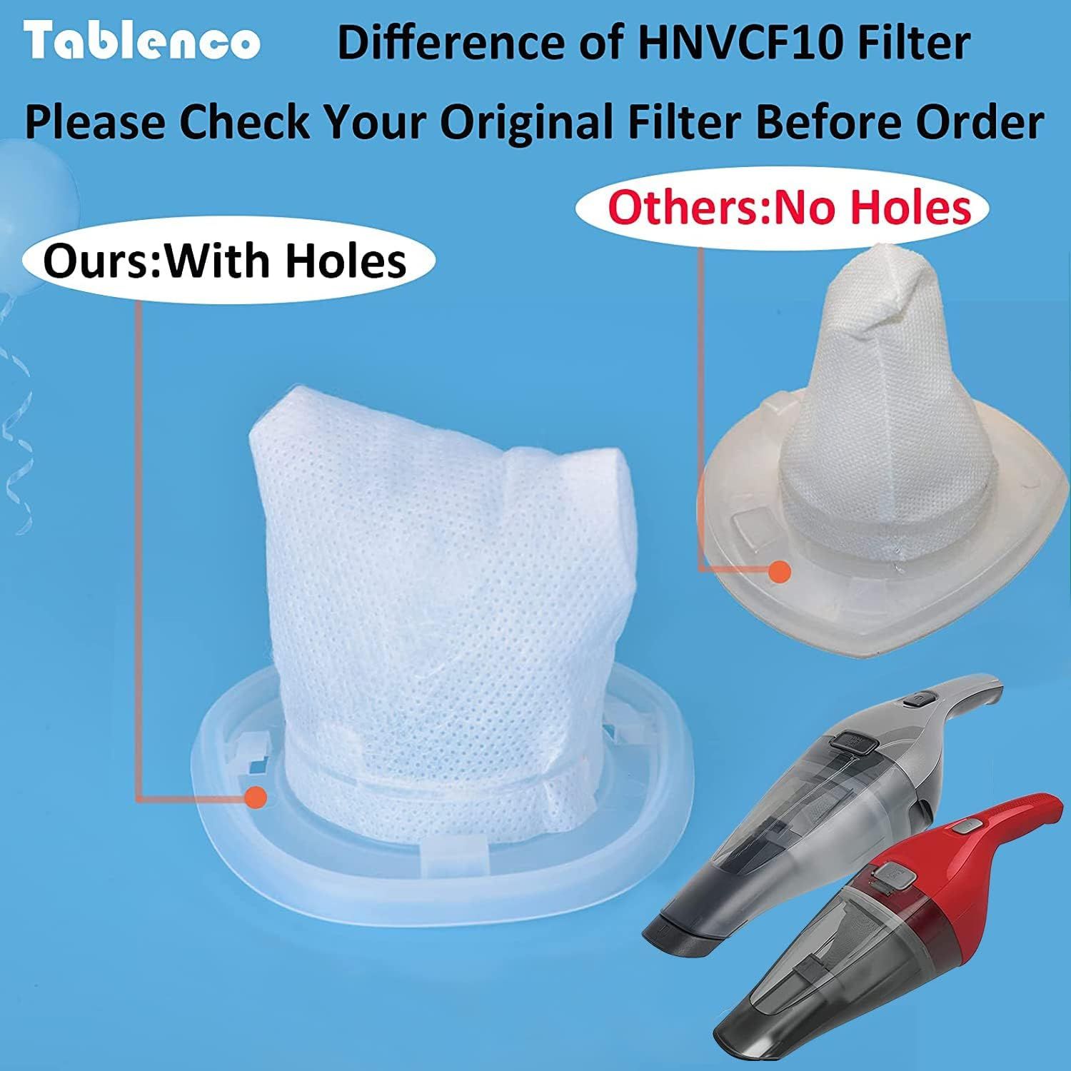 HNVC10 Replacement ilters, Compatible with Black and Decker Dustbuster Hand Vacuums HNVC215B10, HNV215B12, HNVC215BW52, HNVC115J06, HNVC115B22, HNVC220BCZ01 — image 6