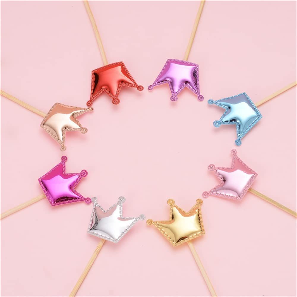50pcs Cupcake Decoration Heart shaped Stars and Crown Cupcake Picks Mini Cake Decoration Colorful Cake Decoration DIY — image 4