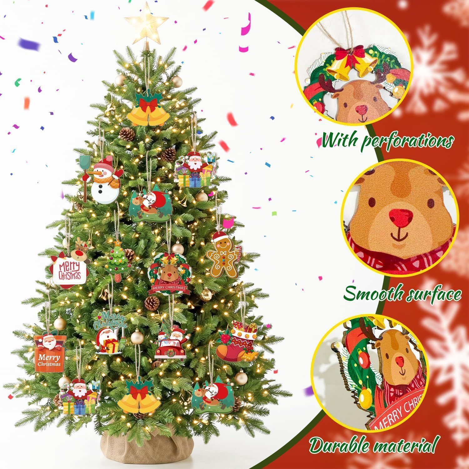 36Pcs Christmas Tree Ornaments Set — image 4