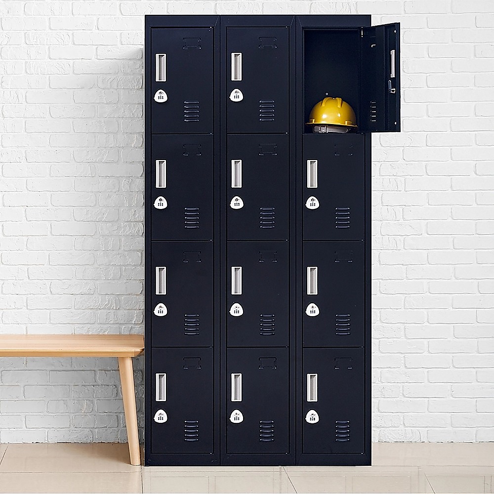 12-Door Locker for Office Gym Shed School Home Storage - 3-Digit Combination Lock — image 6