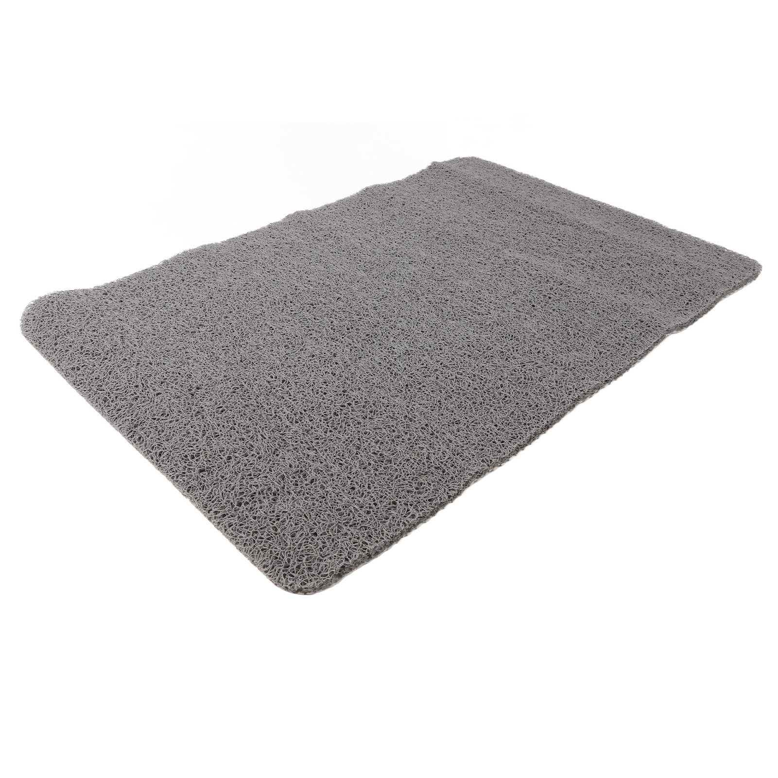 Indoor Non Slip Mat PVC Textured Bath Tub Shower Mat Water Proof Grey Bathroom Rug — image 4
