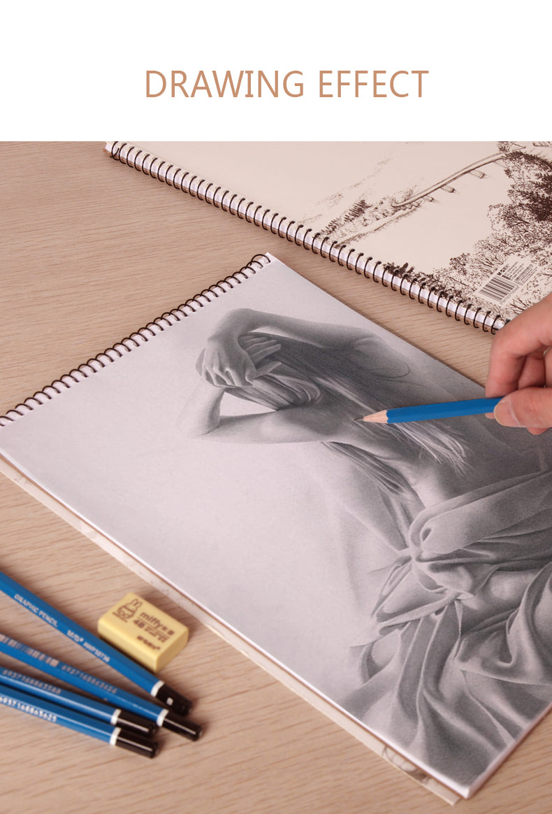 Sketch Pad 40 Sheets Artist Drawing Painting Art Paper with Thick Baseboard(28.7*20.8cm) โ image 3