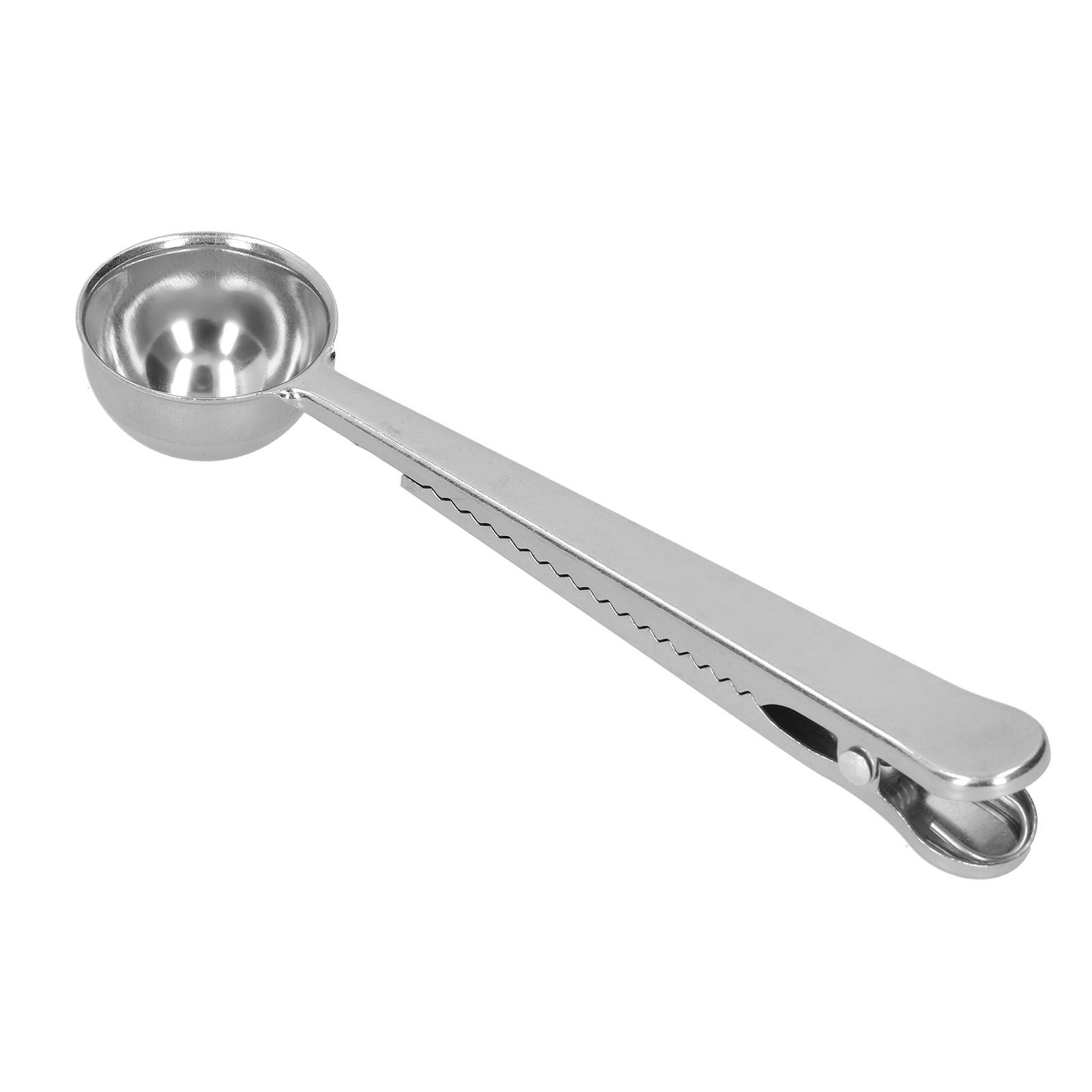 Stainless Steel Scoop Measuring Spoon with Sealing Clip for Tea Coffee Milk Powder — image 2