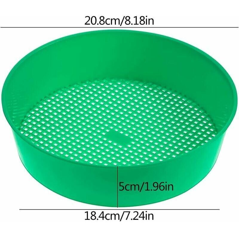 2 Pcs Tamis of Garden in Plastic for Green, Tool Sable, Floor Semis, Pierre Plantes, Treillis Jardinage, Filter a Gres Tools of Jardinage — image 2