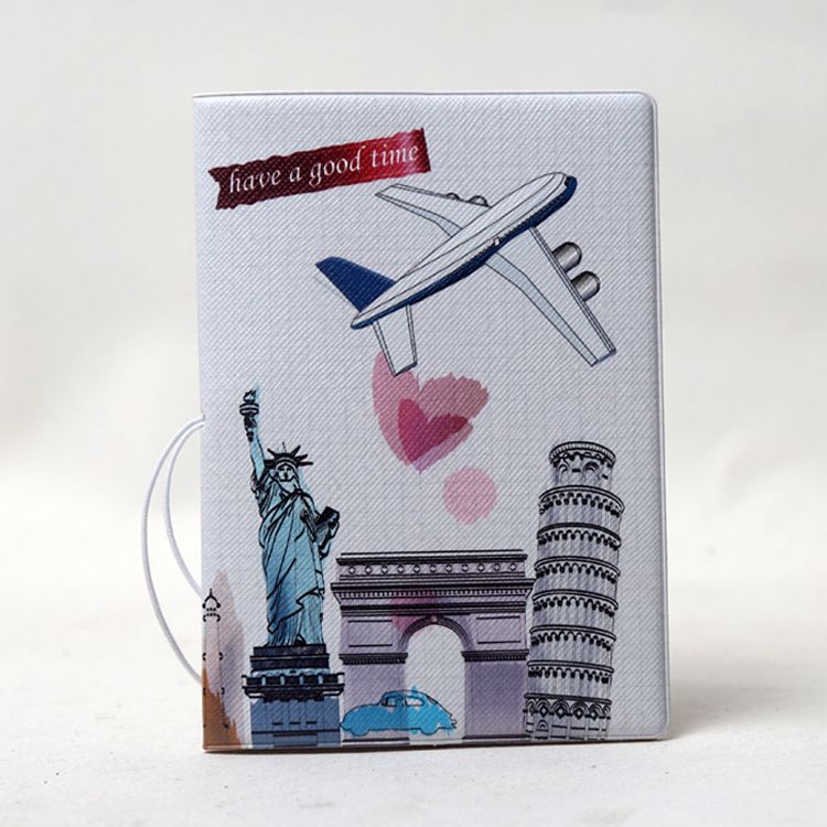 Travel Passport Holder Cover Wallet Id Card Case with Buckle PU Leather Passport holder and document holder(4pcs) — image 2