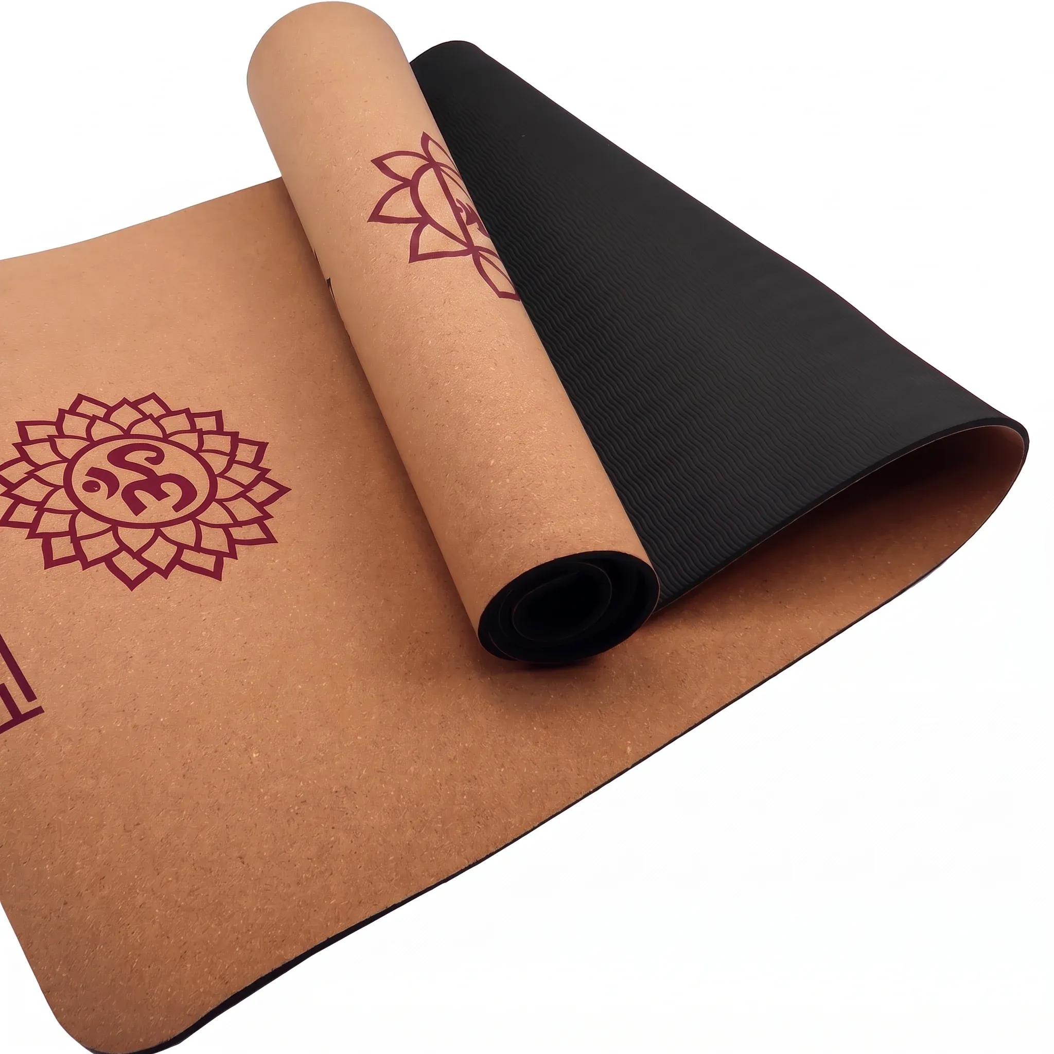 Powertrain Cork Yoga Mat with Carry Straps Home Gym Pilates - Chakras โ image 5