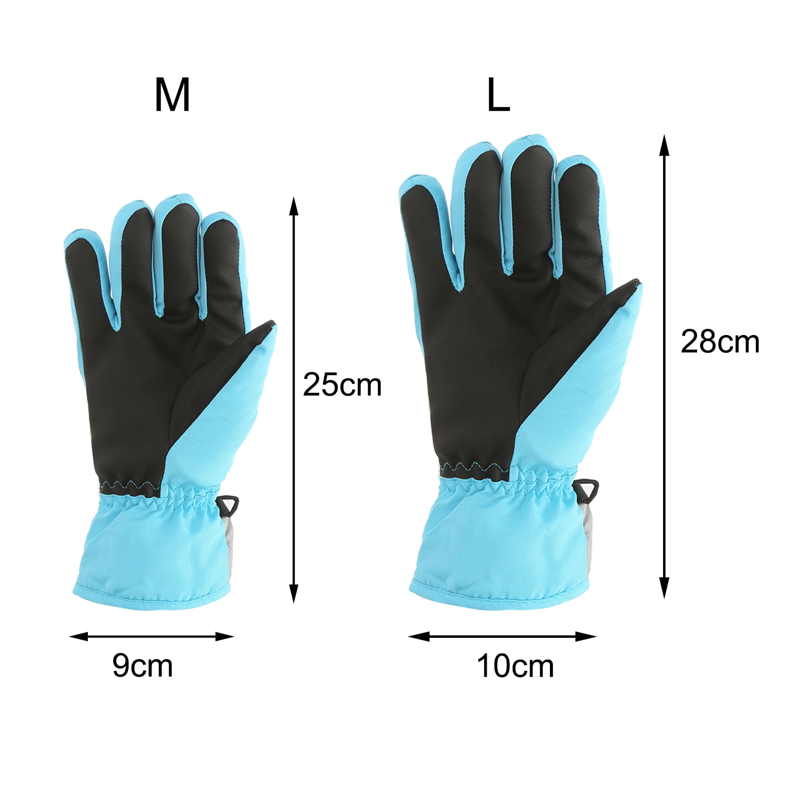 Dengjunhu Kids Winter Gloves - Snow & Ski Waterproof Youth Gloves for Boys & Girls - Insulated for Cold Weather Outdoor Play, Skiing & Snowboarding L Red โ image 5