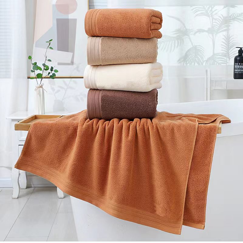 Luxury Combed Cotton Towel Collection - Highly Absorbent, Soft & Durable for Bath, Hand, and Face(Caramel) — image 3