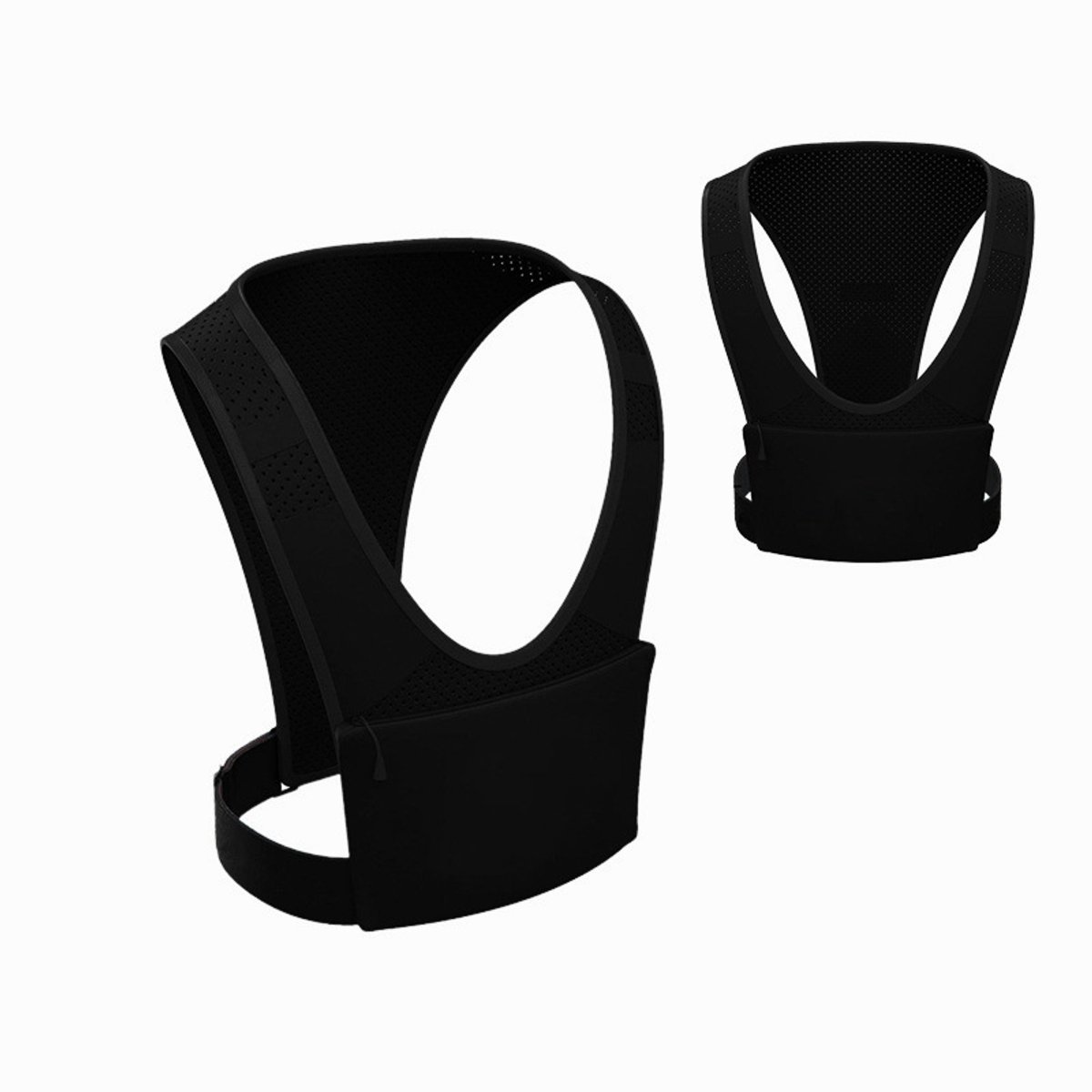 Sport Running Vest - Phone Holder Vest Chest Support - Training and Fitness Equipment - (Black) — image 2