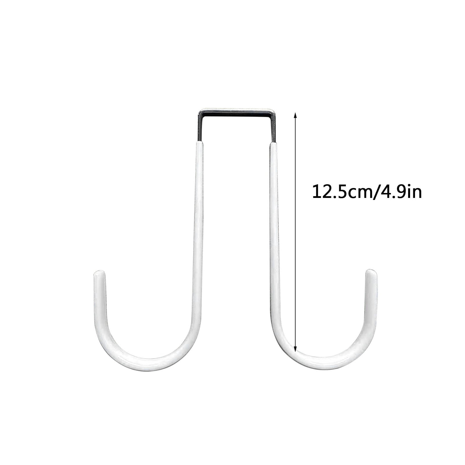 Double Over the Door Wreath Hanger Large Christmas Wreath Hook for Front Door Hold 2 Wreaths with This 2 Hanger 5, Hook*1 Plastic door rear hook without nails — image 3