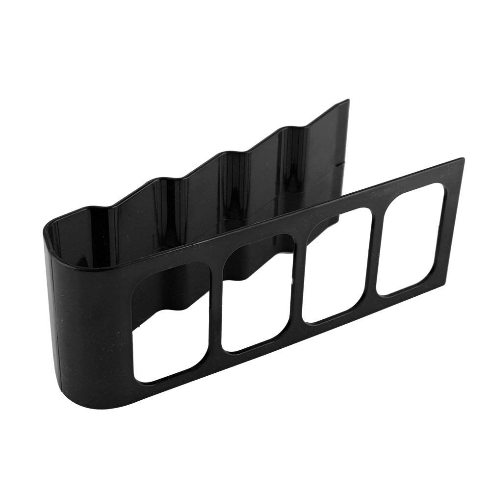 Remote Control Holder, Sheet Organizer Per Desktop Plastic Phone Step Remote Control Holder Storage Rack Organizer (Black) — image 4