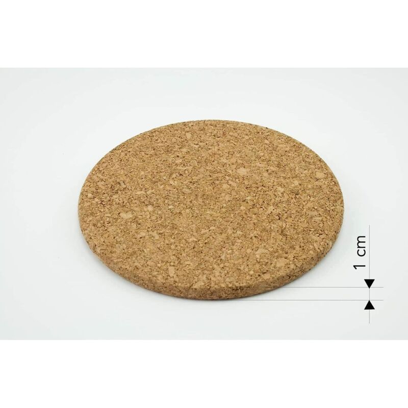 3 pcs Set Cork Trivets - 19 Cm Diameter — image 3