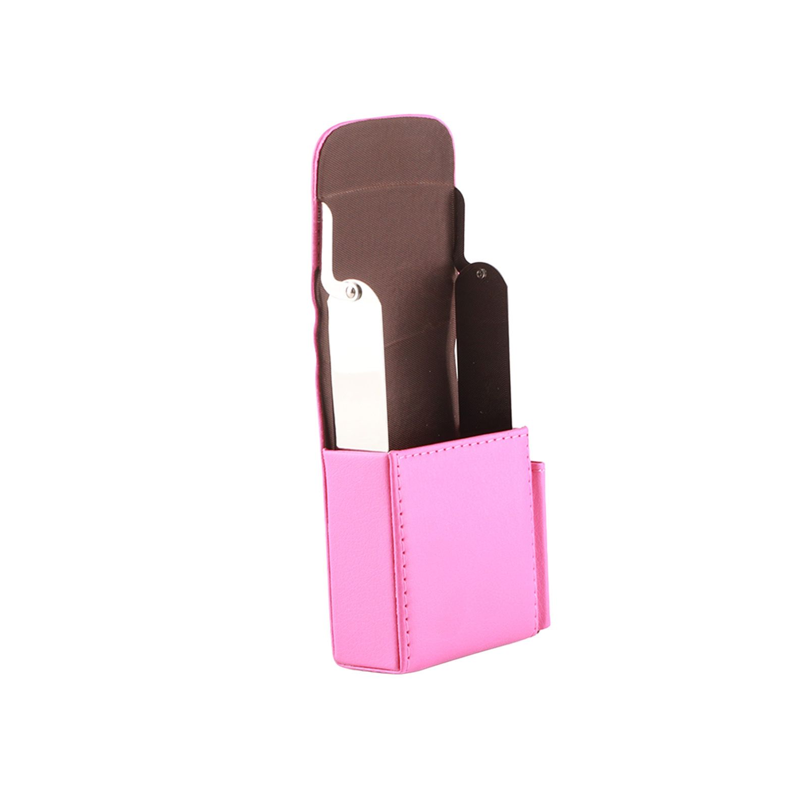 Portable Cigarette Case PU Leather Tobacco Pouch Lighter Holder Storage Box Container Rose Red — image 6