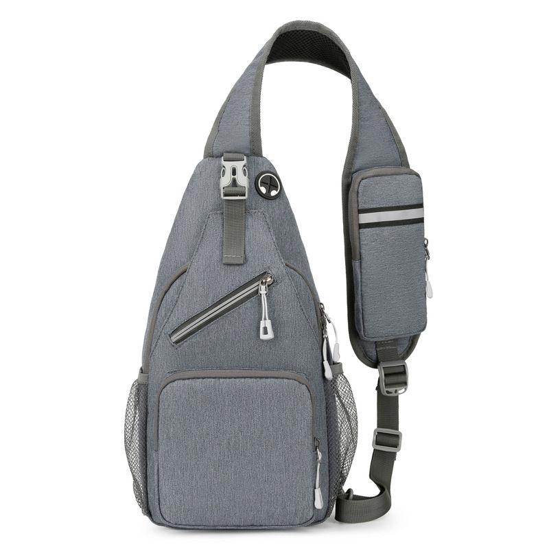 New Men's Chest Bag Lightweight Oxford Crossbody, Water-Resistant Durable Anti-Burden Shoulder Pack, Minimalist Casual Commute Cycling Sports Sling Bag(Light