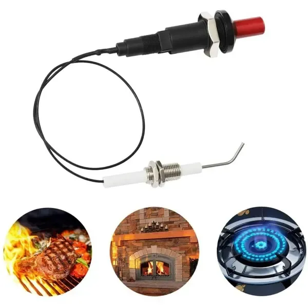 3 Pack Universal Piezo Ignition Kits with Ceramic Electrodes and Wires for Gas Grills, Stoves and Fireplaces, Black and White, 30 cm — image 4