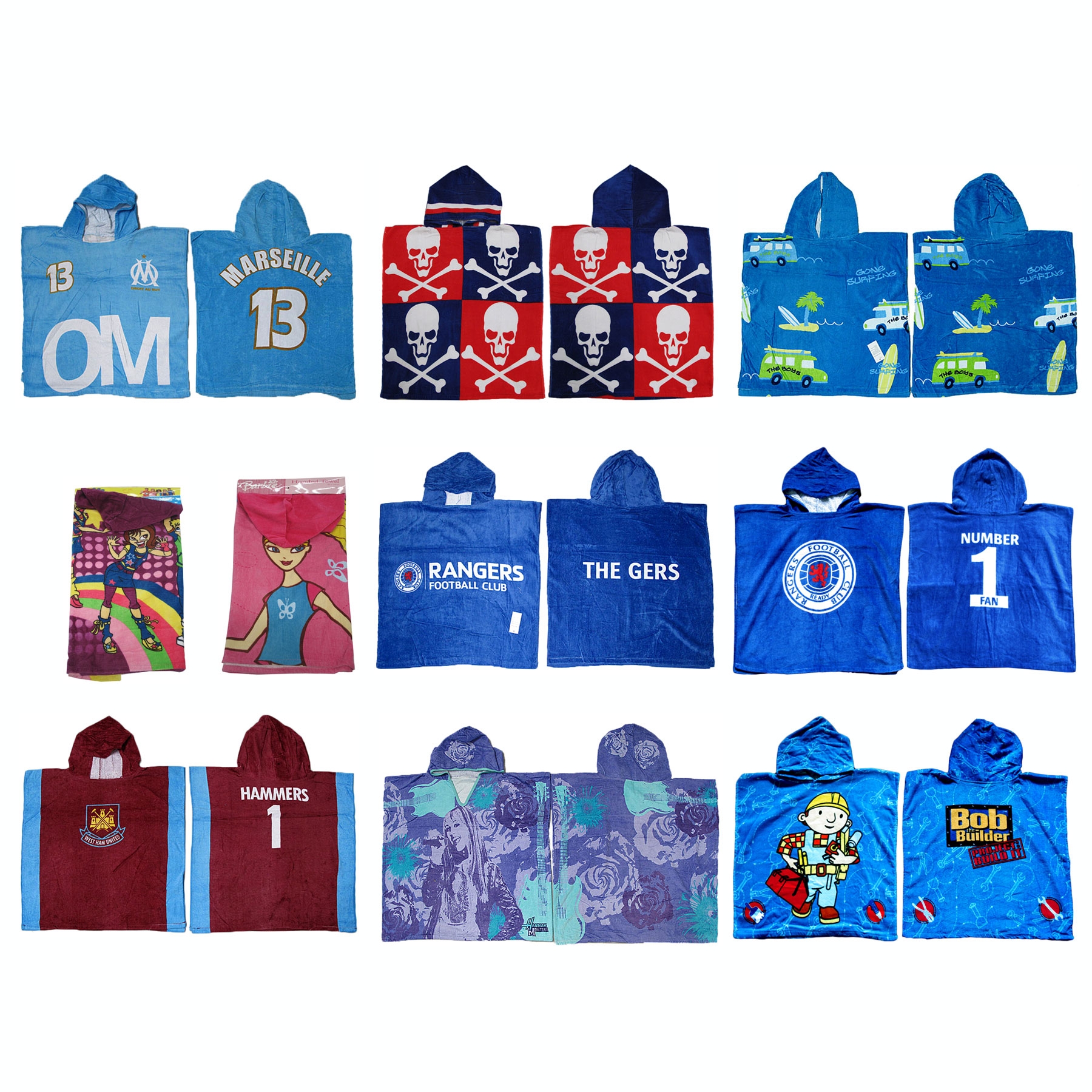 Kids Hooded Towel Rangers Football — image 2