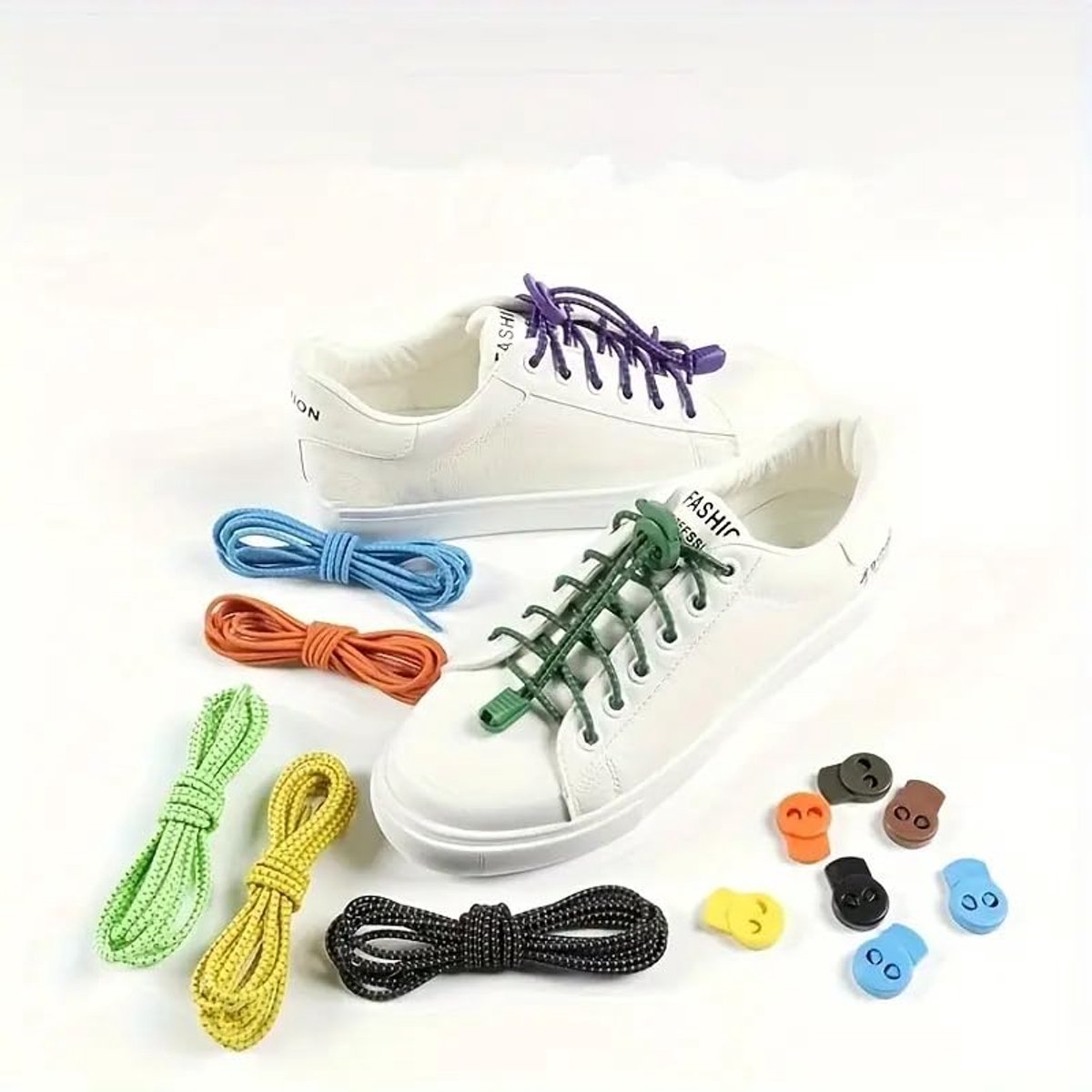 Sneaker Laces 120CM suitable for Sneakers - Elastic laces without a tie - Suitable for students and adults - With strong buckle and quick-release function โ image 4