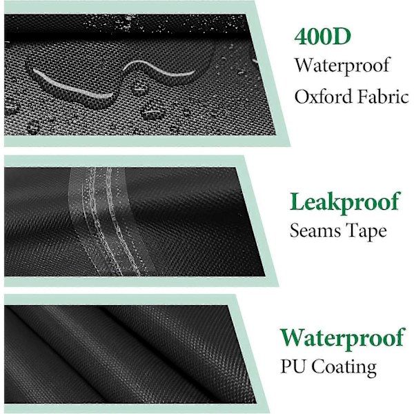 Replacement Waterproof cover for outdoor tricycle, electric recumbent bike, 190x76x112 cm with reflective strips, Made of Fabric โ image 3