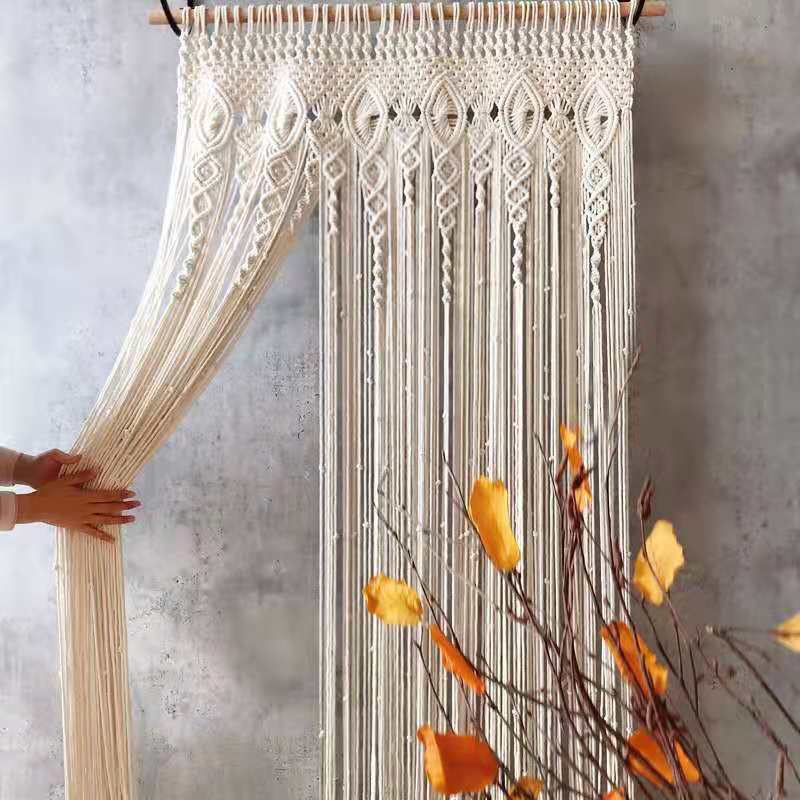 2m Heavy Duty Macrame Curtain Boho Woven Wall Hanging Window Doorway Wedding โ image 2