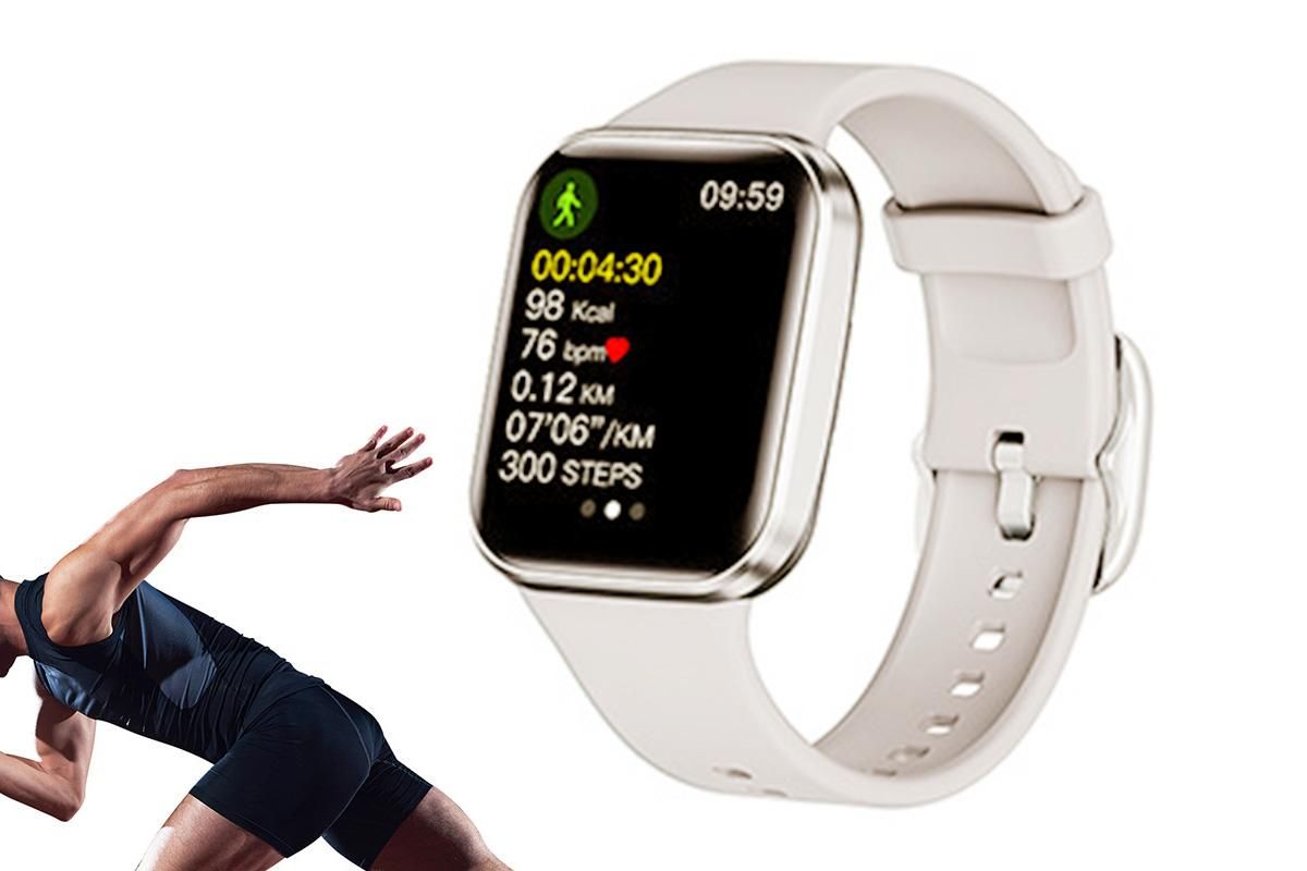 Smart Watch Fitness Tracker Heart Rate 25 Sport Modes for Men Women-Silver — image 4