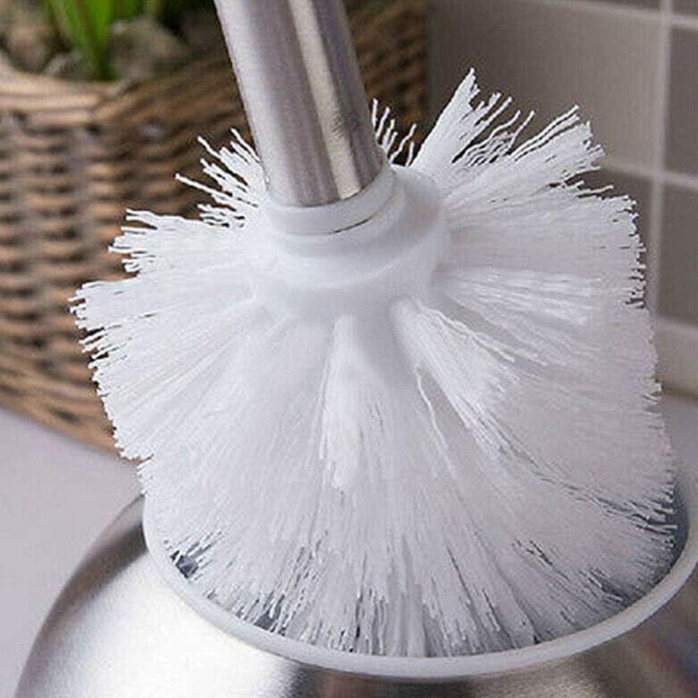 2pcs Toilet Bowl Brush Replacement Head, Universal Toilet Brush Head, Plastic Replacement Toilet Bowl Brush Head, Hotel Home Cleaning Tool Fit for Most of — image 3