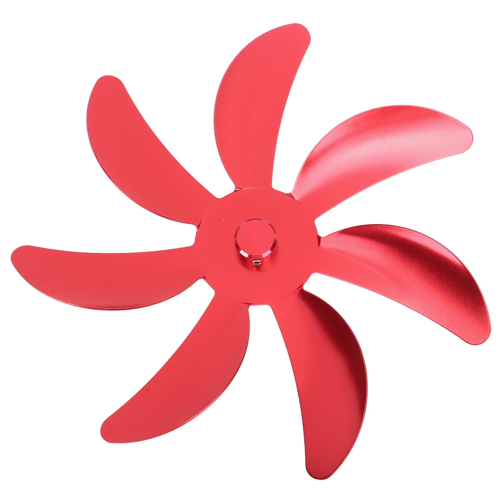 Stove Fan Aluminum Alloy Blade 7 Blades Easy Installation Universal Fireplace Fan Blade Replacement for Fireplace Fan Red — image 6
