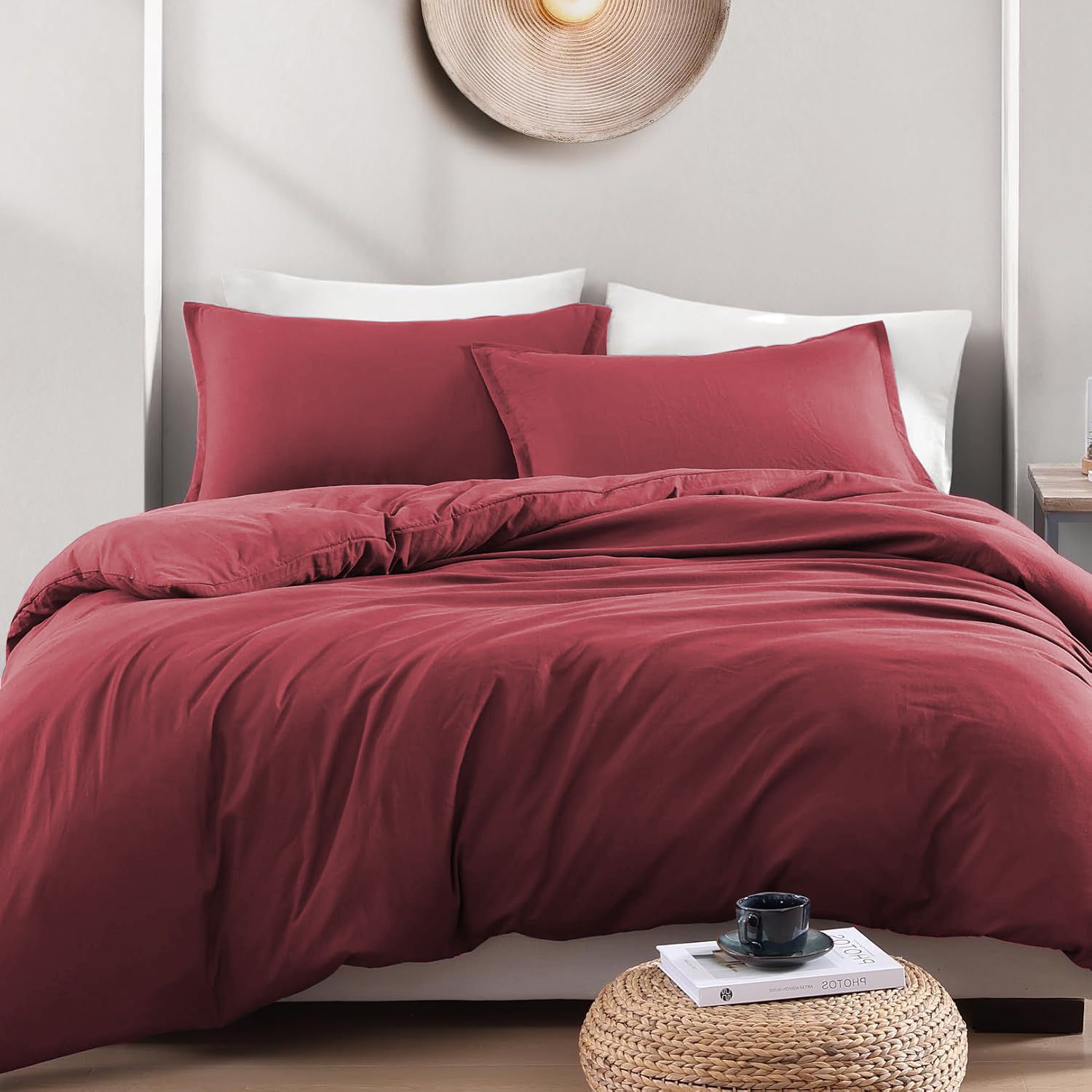 Hotel Soft Microfiber Duvet Cover Set-2000TC Quilt Cover Set & Pillowcases -1 Donna Cover Zipper Closure & 1 x Pillowcases-Breathable Bedding - Wrinkle, Fade — image 2