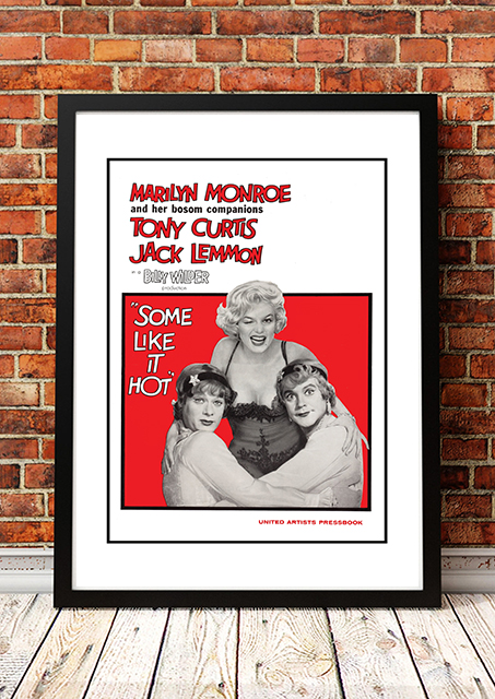 Marilyn Monroe ‘Some Like It Hot’ Framed Movie Poster! - Framed A2