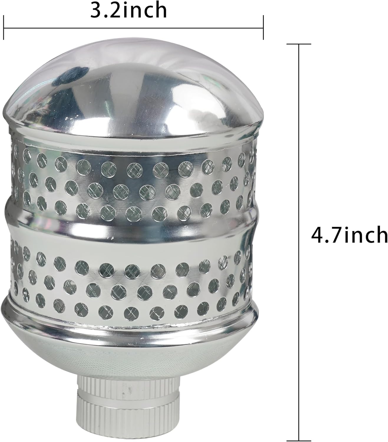 2 Pack Bubbler Sprinkler Heads, Aluminum Diffuser Flood Nozzle for Delicate Watering, Gentle Garden Metal Watering Soaker Sprinkler for Plants Garden Lawn Yard — image 2