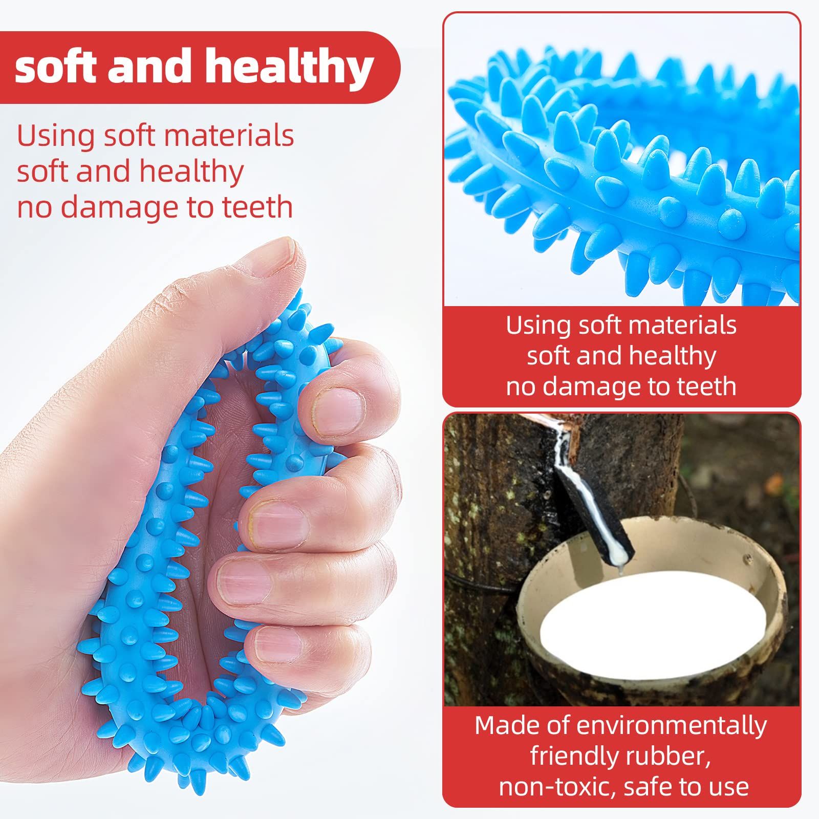 3 Pack Puppy Chew Toys for Relieve Itching and Clean Teeth - Dog Toys for Small Dogs, Puppies Dog Toys โ image 2