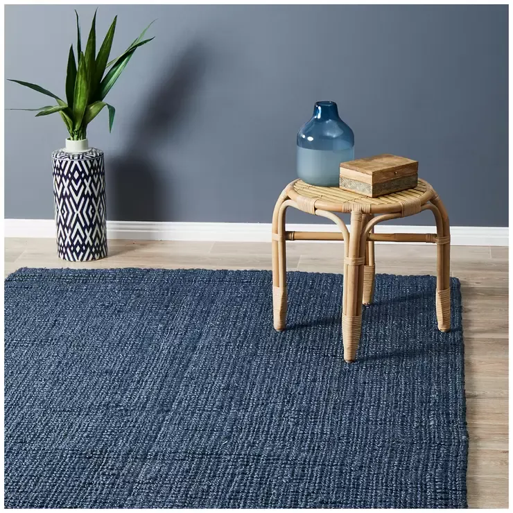 Navy Indoor Rug 320 x 230cm for Living Room โ image 3