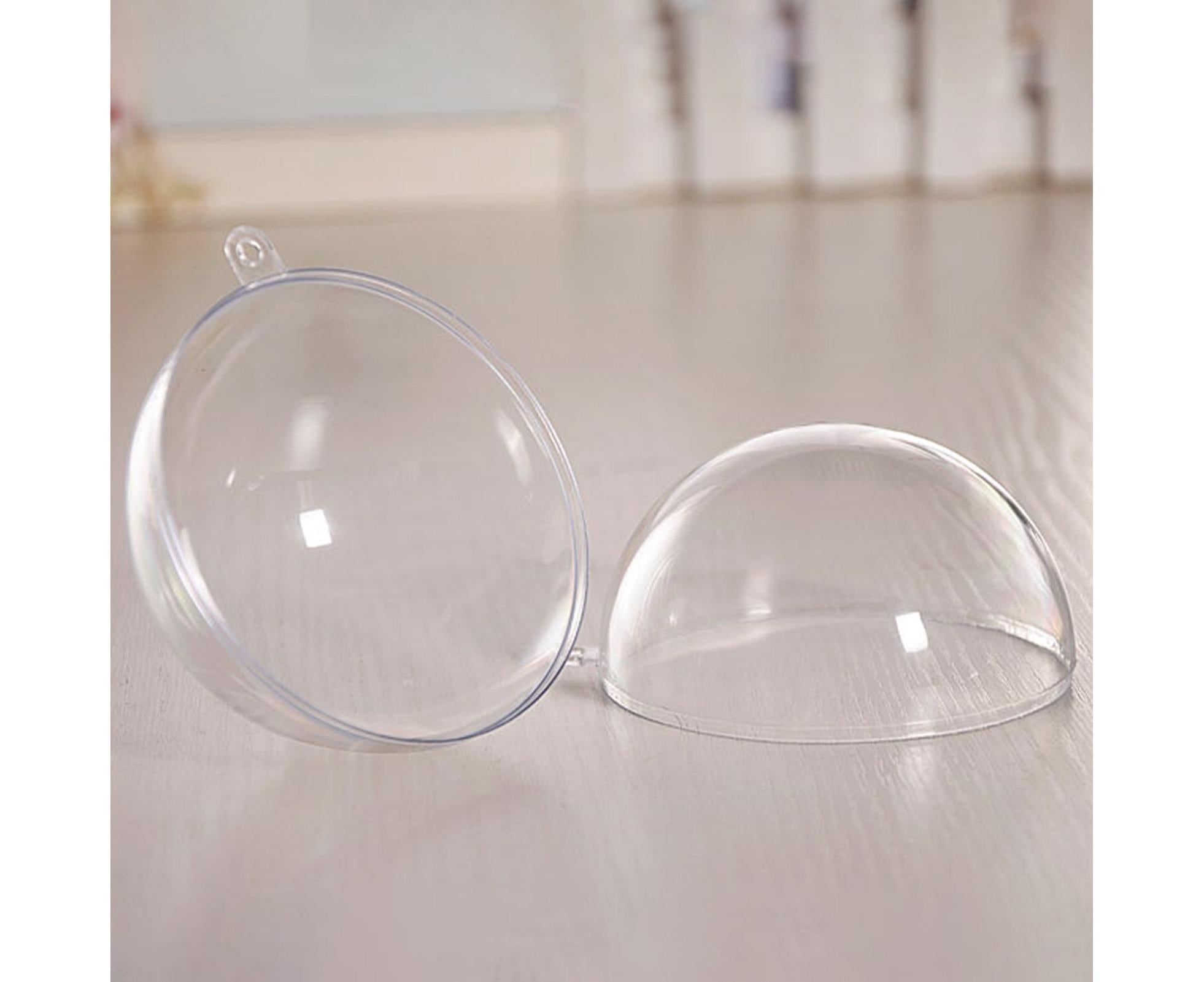 5Pcs Xmas Ball Transparent Fillable Shatterproof-9cm โ image 6