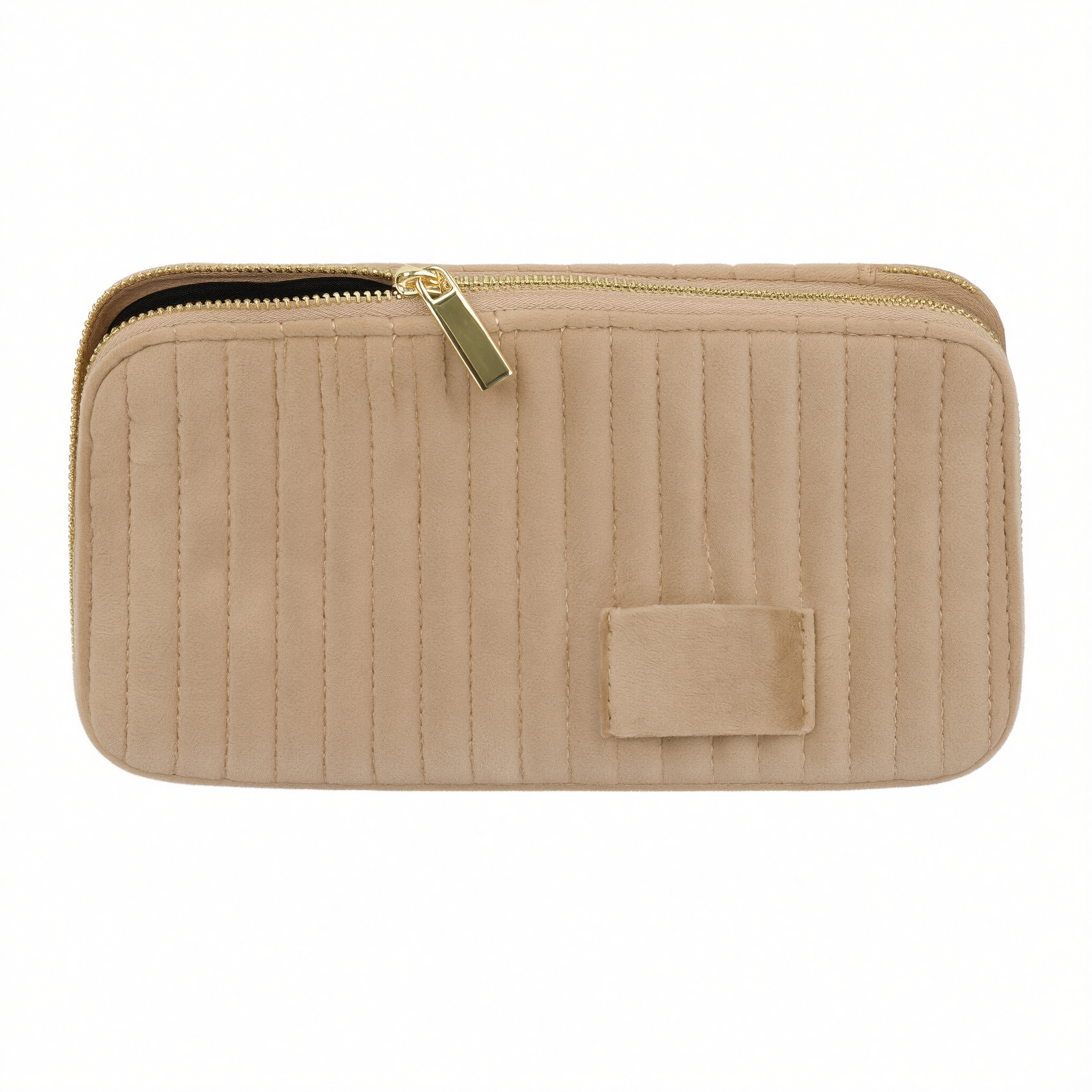 Great Velvet Travel Storage Bag Makeup Organizer Light blue โ image 4