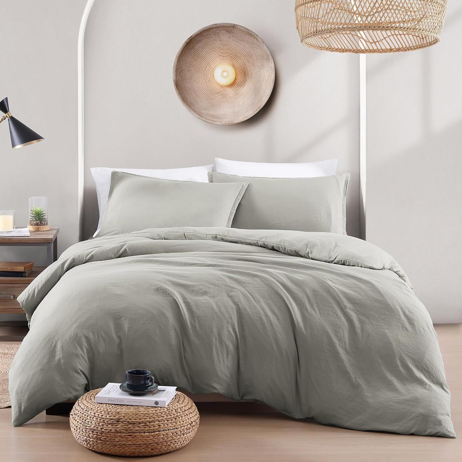 Hotel Soft Microfiber Duvet Cover Set-2000TC Quilt Cover Set & Pillowcases -1 Donna Cover Zipper Closure & 1 x Pillowcases-Breathable Bedding - Wrinkle, Fade — image 6