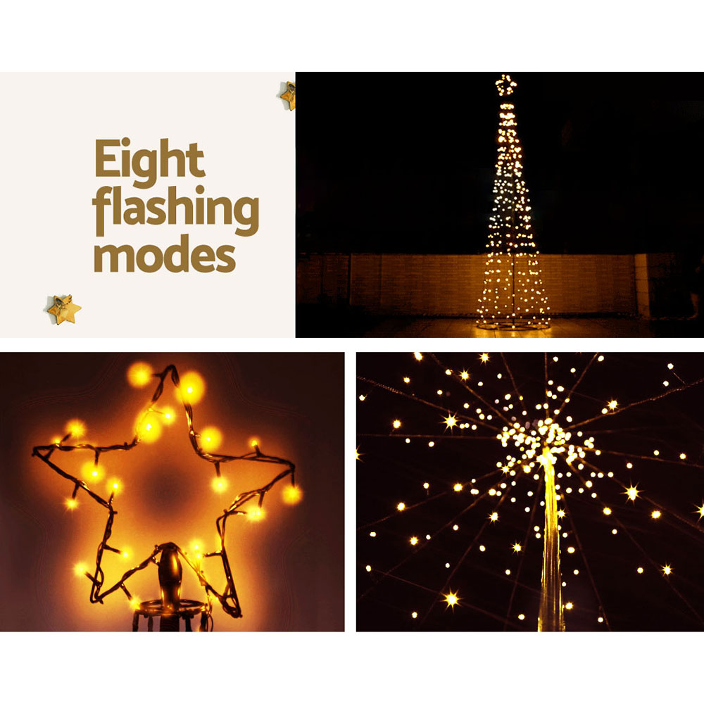 3.6M Christmas Tree LED Solar Warm Jingle Jollys — image 6