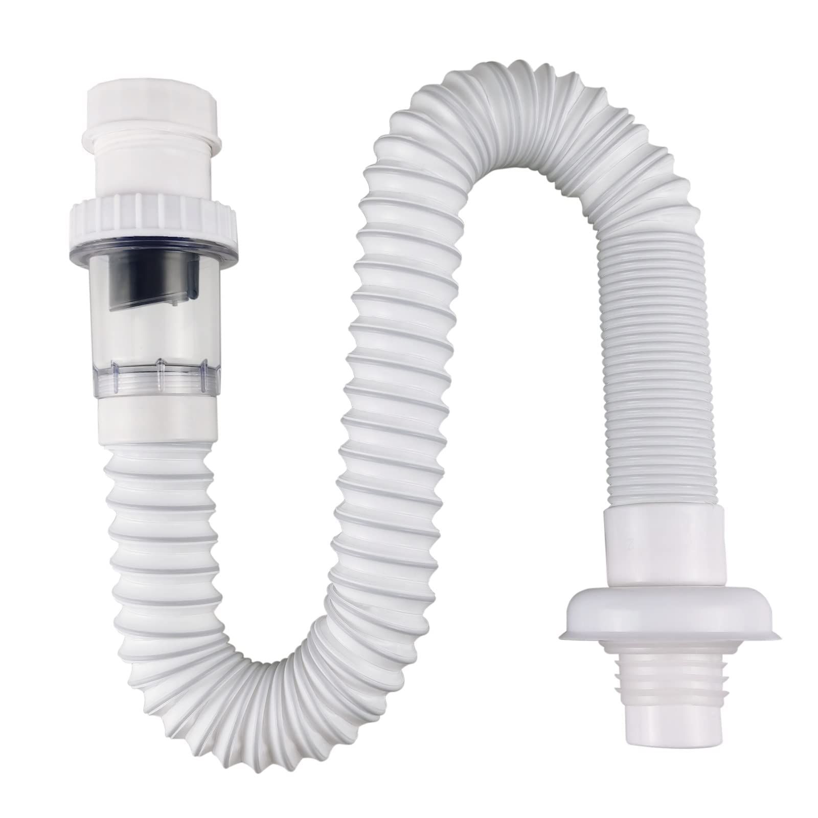 1-1/4 Inch Anti-Odor Expandable Flexible Universal Sink Drain Pipe Wash Basin S Tube Down Tube P Trap Tubing (1 1/4 B) — image 5